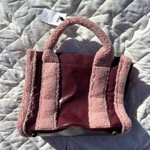 Cotton On Pink and Burgundy Tote Bag